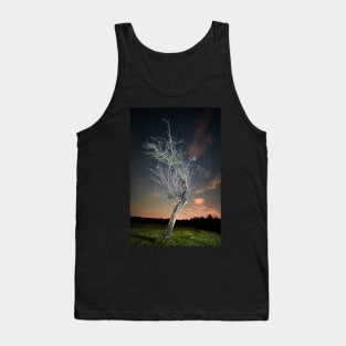 Night landscape with tree Tank Top